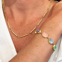 Multi-Rough Gemstone Bracelet