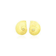 Nautilus earrings in 18k with diamonds