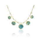 Natural Surface Aquamarine Crystal Necklace