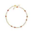 dark pink sapphire necklace