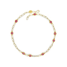 dark pink sapphire necklace