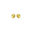 Double Reflective Earrings with Light Champagne Diamonds