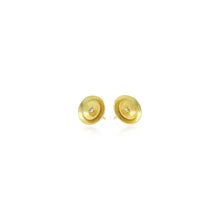 Double Reflective Earrings with Light Champagne Diamonds