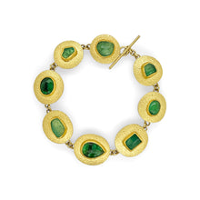 multi-emerald bracelet