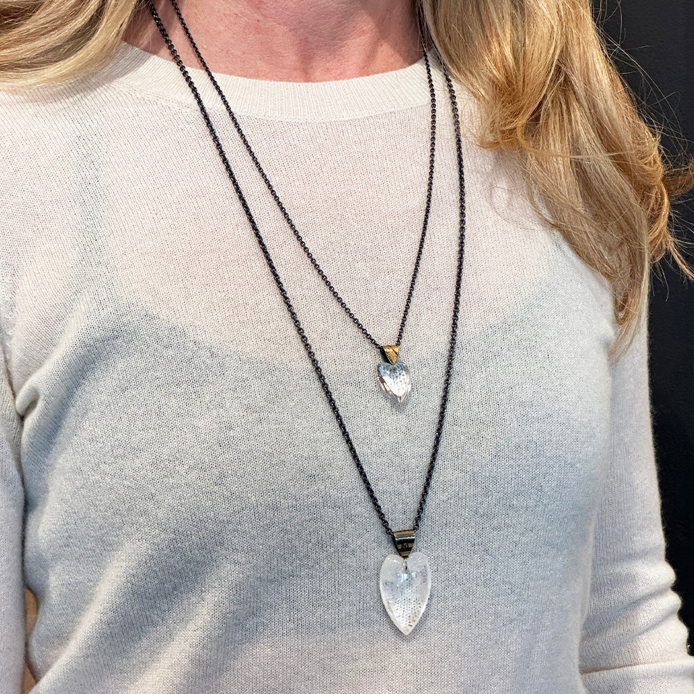 quart heart pendants