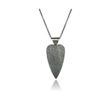 large Hematite heart pendant