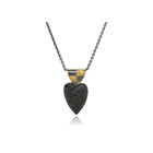 Small hematite heart pendant