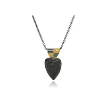 Small hematite heart pendant