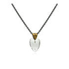 small quartz heart pendant