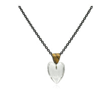 small quartz heart pendant