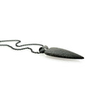 Large Hematite Heart Pendant
