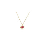 third eye pendant with pink tourmaline