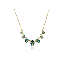 Lucky Scarab Charm chain with tourmalines
