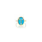 Lucky Scarab ring with Turquoise