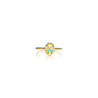 lucky scarab ring with crystal opal