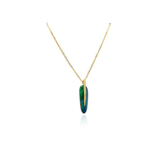 Feather Pendant with Australian boulder opal doublet