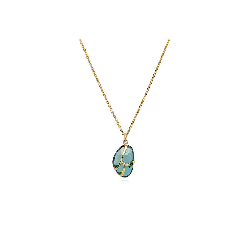 Butterfly Pendant with London Blue Topaz