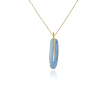 Medium kyanite feather necklace
