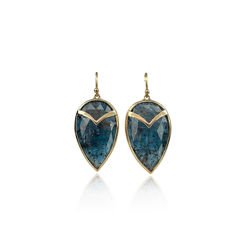 Kyanite Owl Earrings