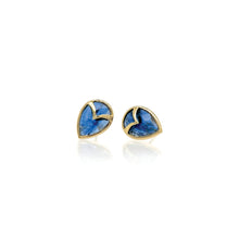 owl earrings with kyanite