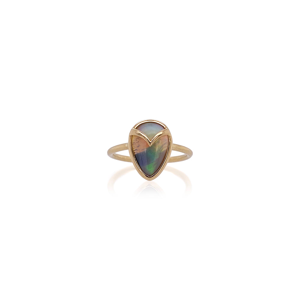 Lightning Ridge Opal Owl Ring
