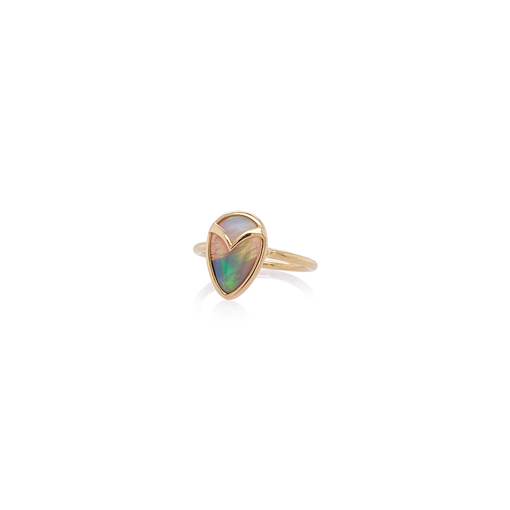 Lightning Ridge Opal Owl Ring