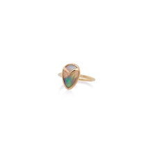 Lightning Ridge Opal Owl Ring
