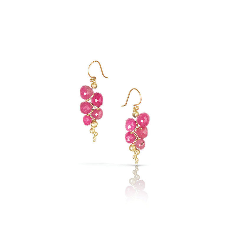 Ruby "Caviar" Earrings