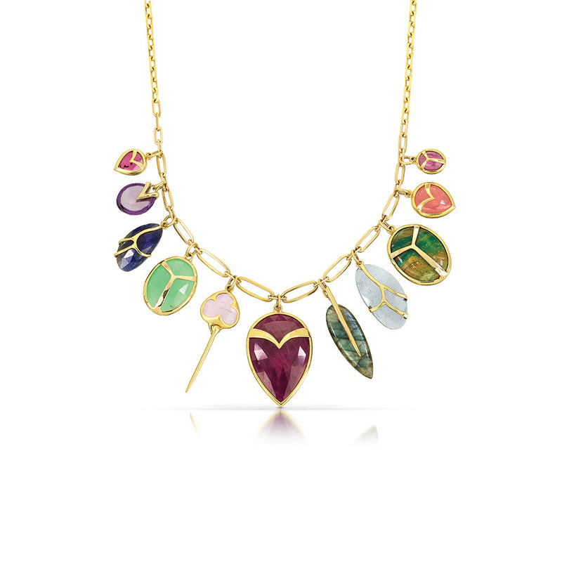 "Daisy Chain" Necklace with Multi-Style Charms