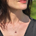 Third eye with pink tourmaline pendant