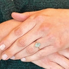 Owl Ring with Crystal Opal