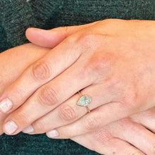 Owl Ring with Crystal Opal