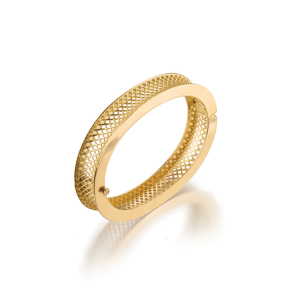 crownwork oval bangle bracelet