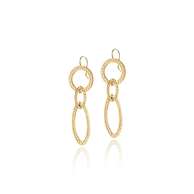 Crownwork Mixed Hoop Earrings