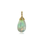 Crownwork Finial Capped Ethiopian Opal Pendant