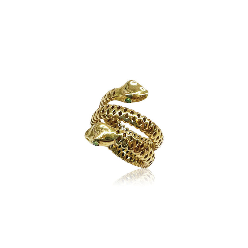 Double Headed Snake Ring