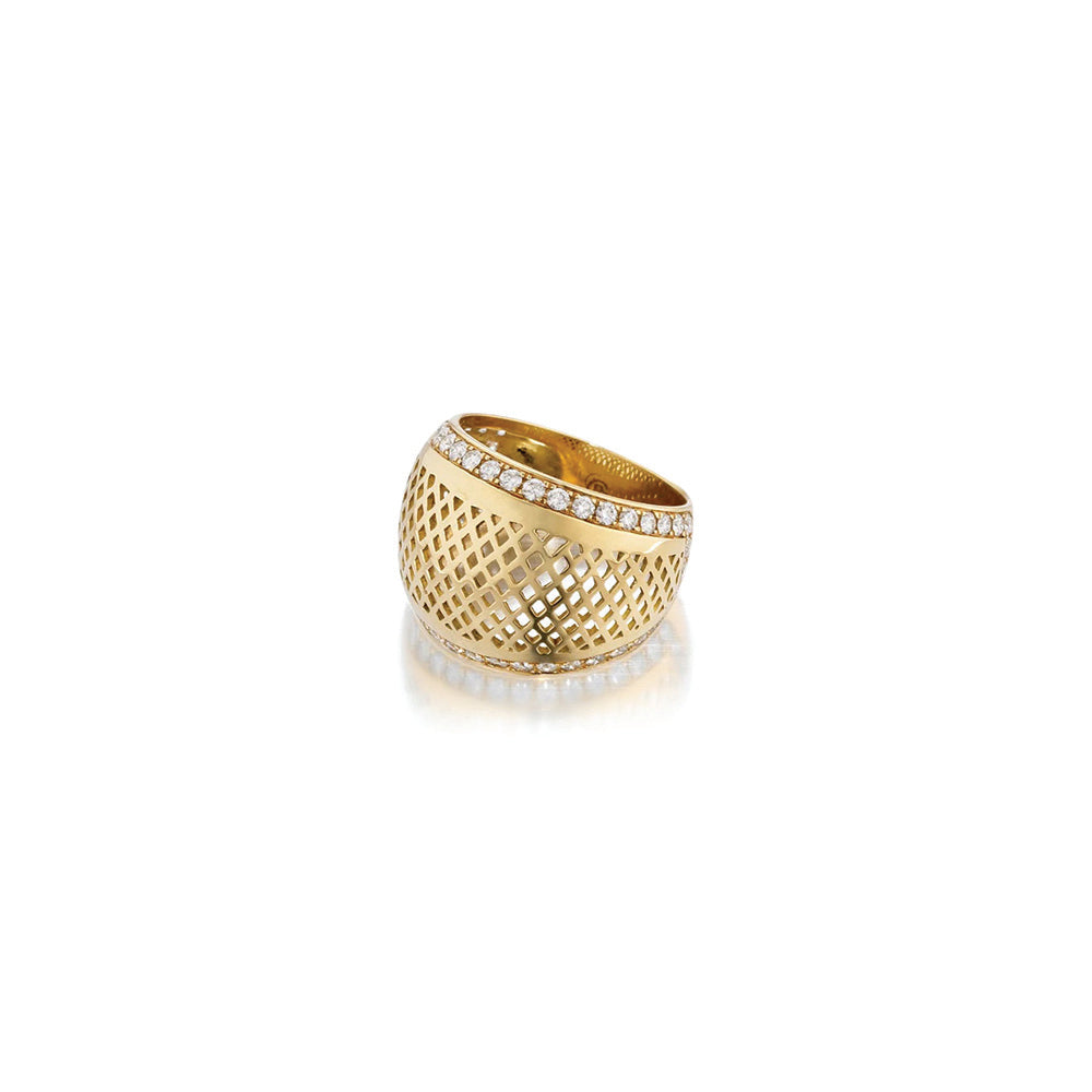 Crownwork cigar band with diamonds