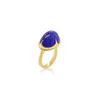 Tanzanite ring with 4 claw prong setting
