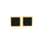 carved granite cufflinks