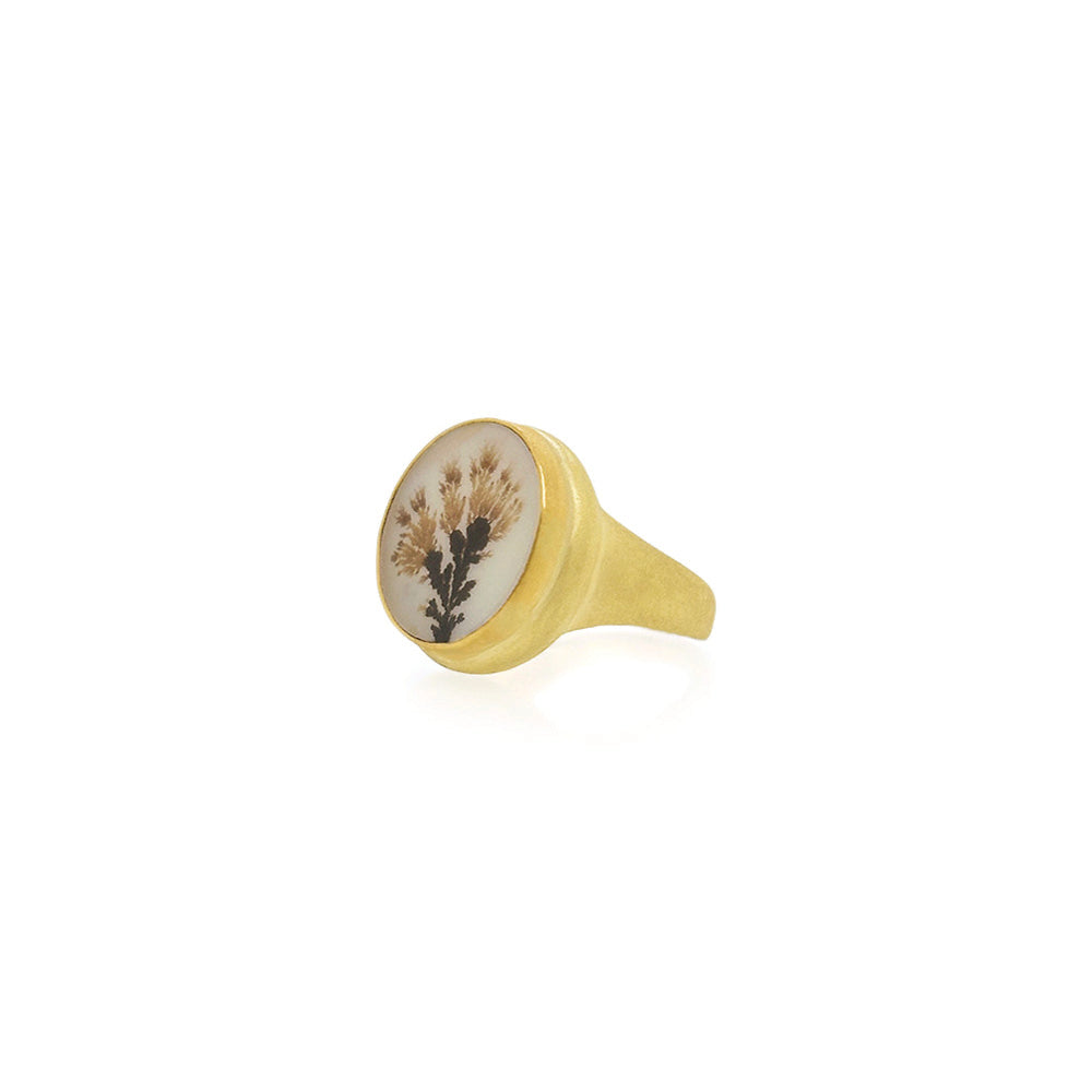 Dendritic Agate Ring