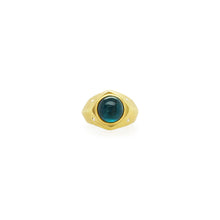Unisex Indicolite Blue Tourmaline Ring