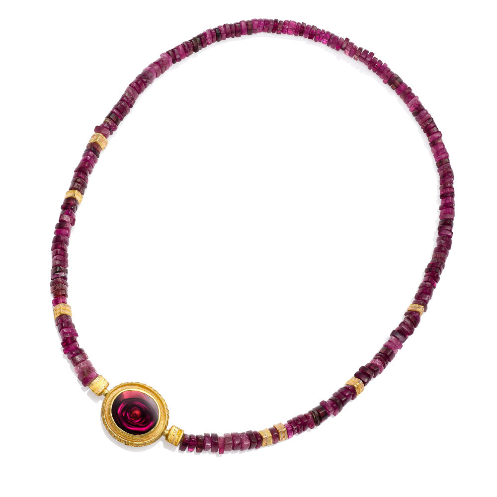 Rubellite Tourmaline Necklace