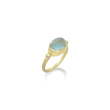 ring of fire carved aqua ring