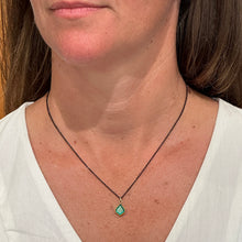 geometric emerald pendant