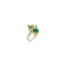 Tourmaline Cluster Ring