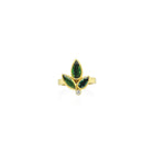 Triple tourmaline ring