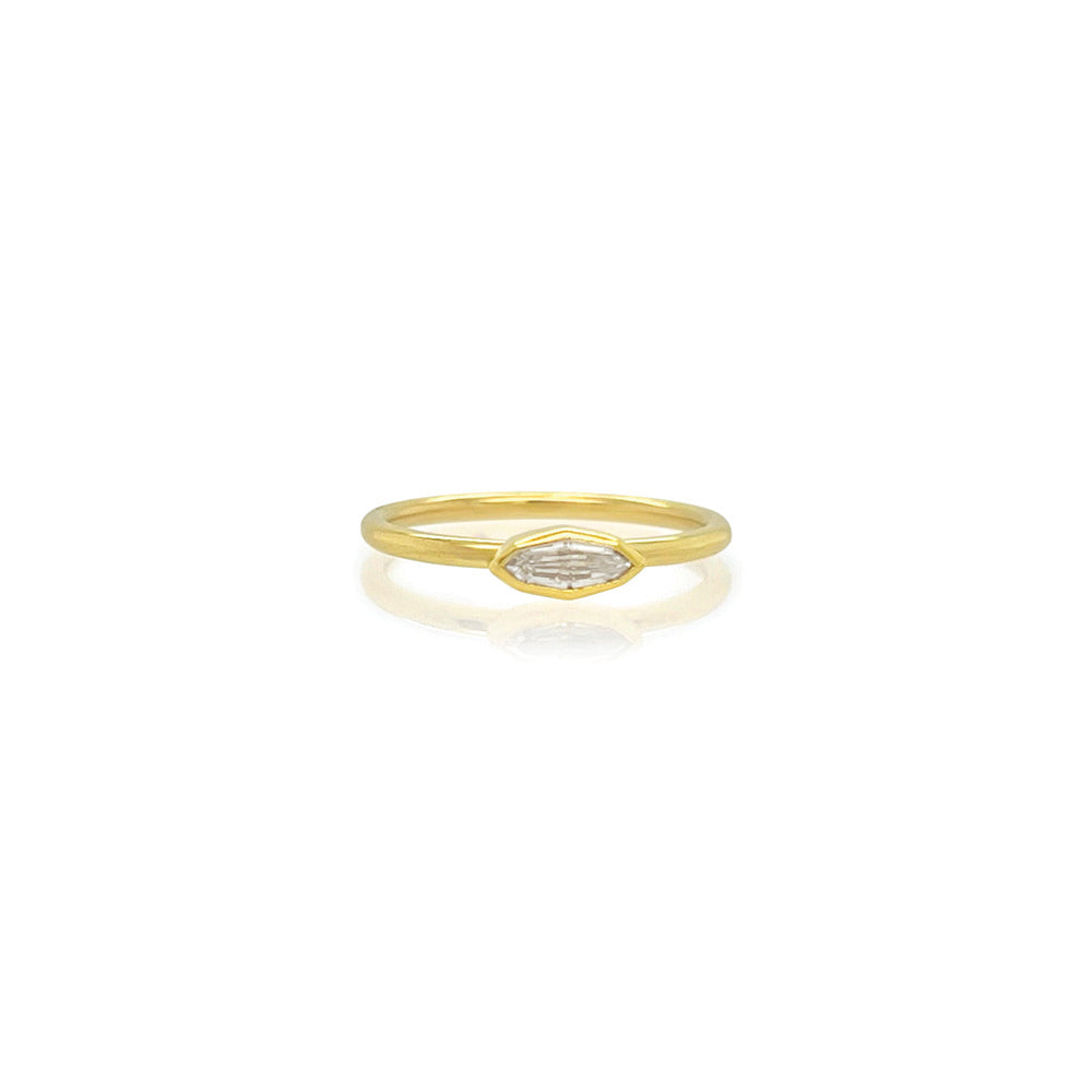 diamond geo marquise ring