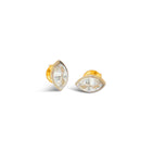 Inverted Drilled Marquise Diamond Stud Earrings