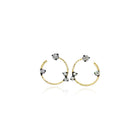 "Celestial" Earrings with Mixed Inverted Diamonds