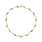 wave necklace with black diamonds